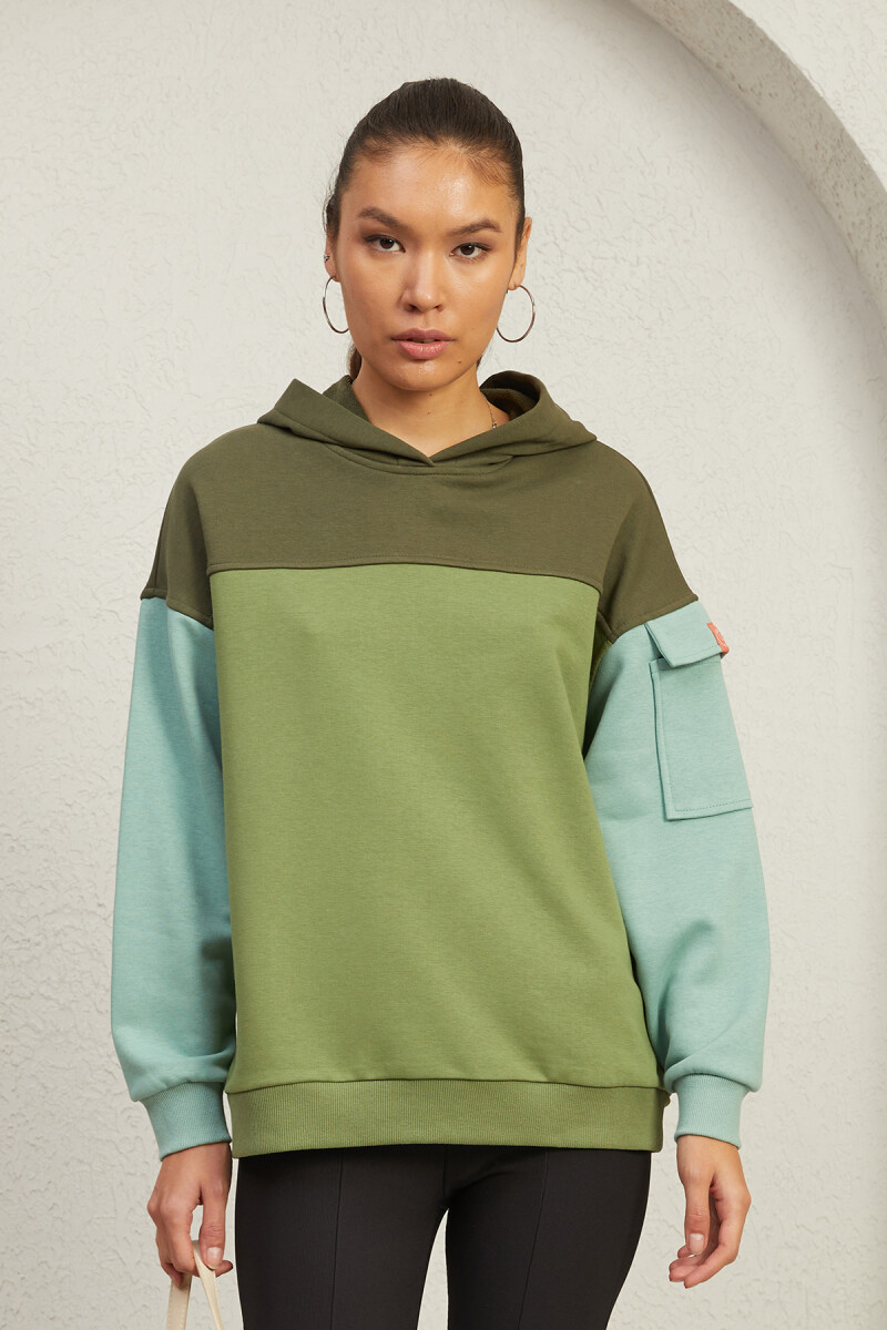 3 RENKLİ HOODIE - Clothing Palette