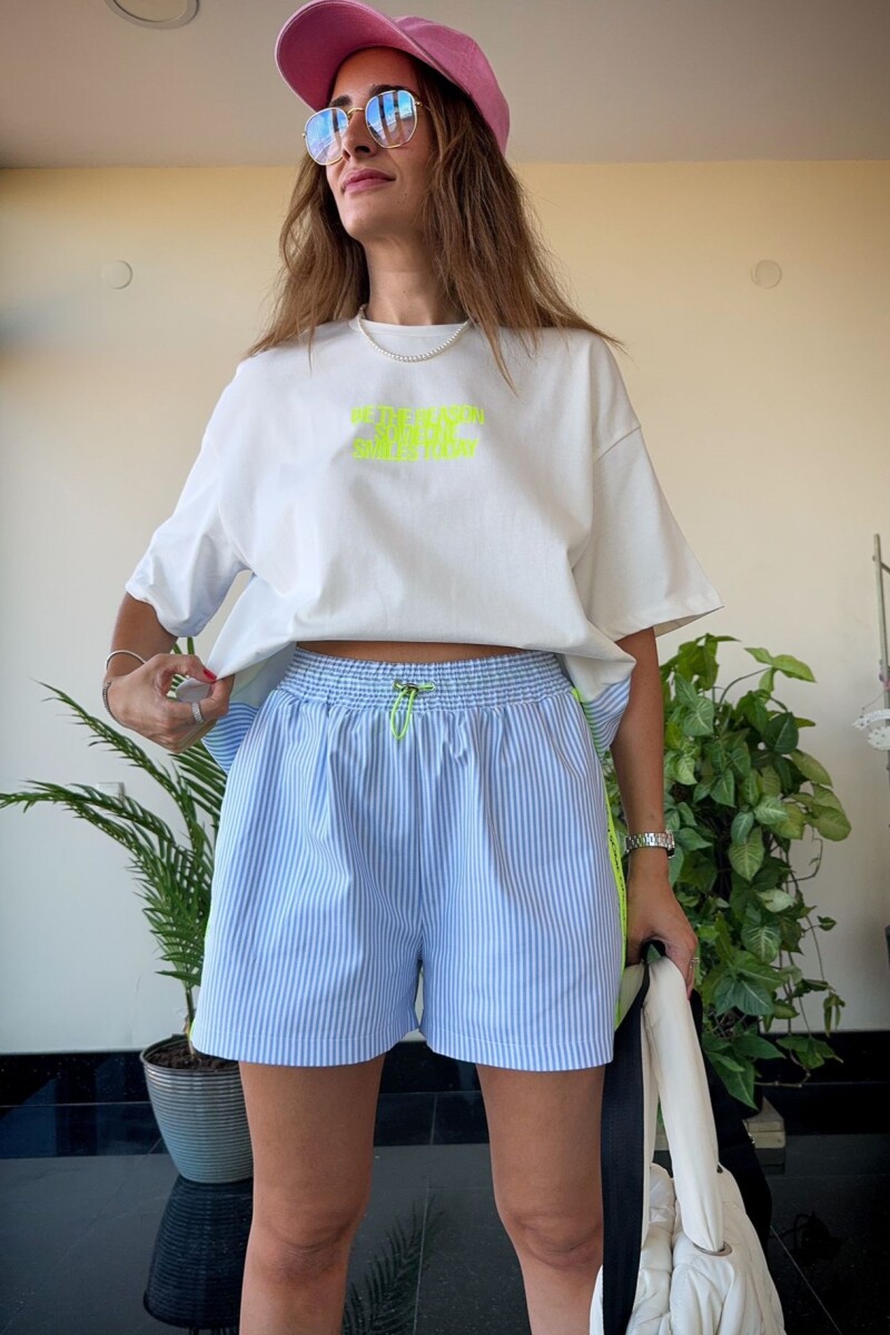 ÇİZGİLİ ŞORTLU TAKIM - Clothing Palette