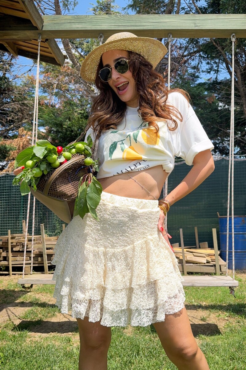 DANTEL KATLI ŞORTLU ETEK - Clothing Palette