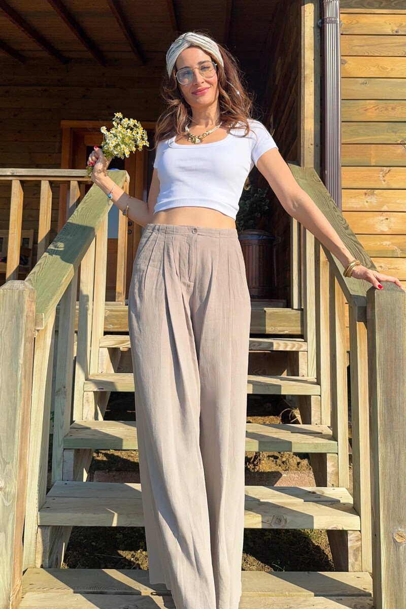 KETEN PALAZZO PANTOLON - Clothing Palette