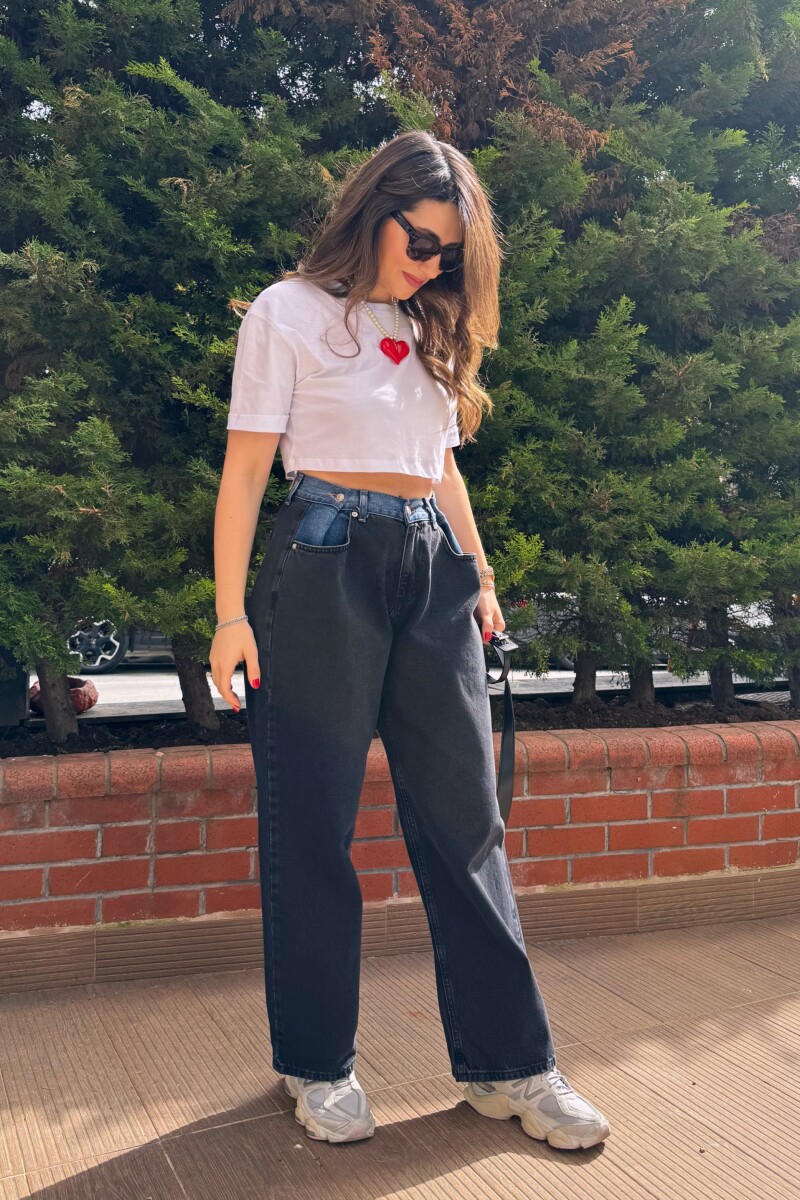 KONTRAST STRAIGHT JEAN - Clothing Palette