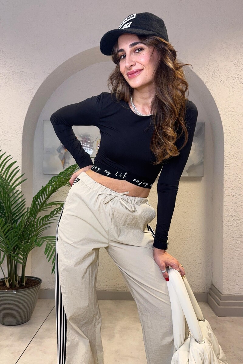 LASTİK DETAYLI CROP TOP BODY - Clothing Palette
