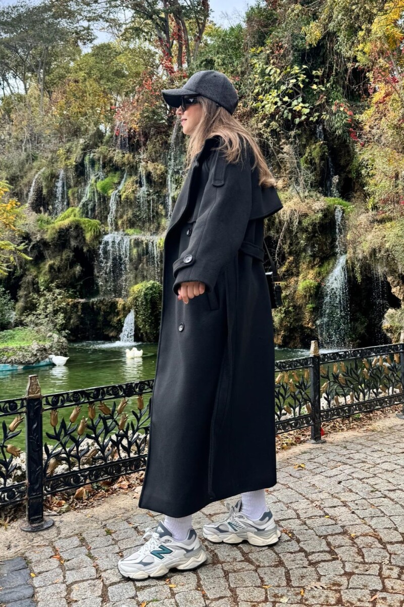 OVERSIZE UZUN KAŞE KABAN - Clothing Palette