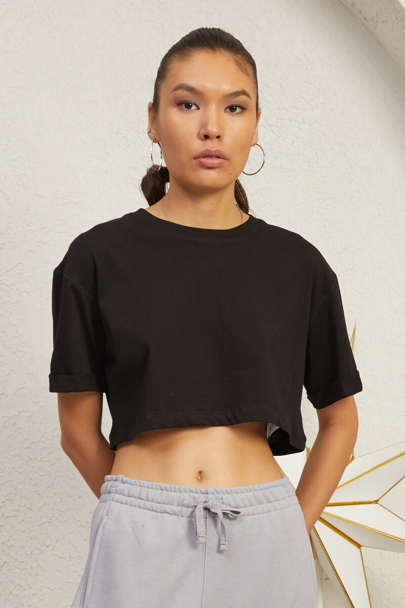 PREMIUM BASIC CROP TİŞÖRT - Clothing Palette